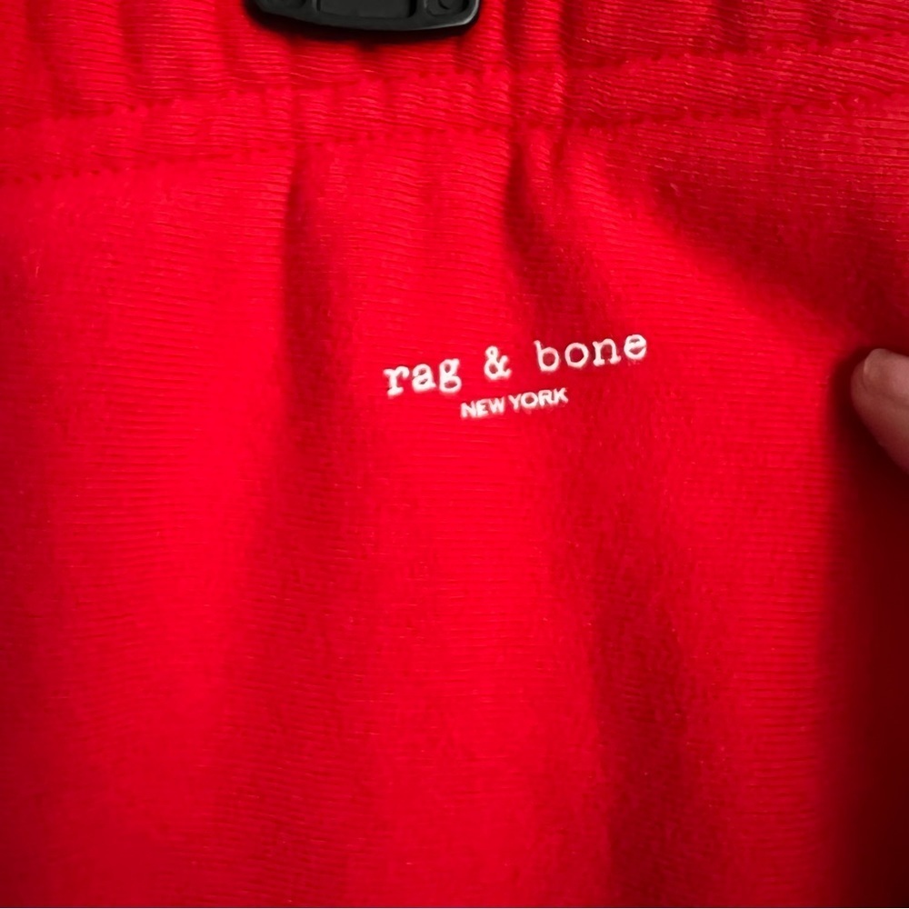 Rag And Bone Terry Red Drawstring Lounge Sweatpan… - image 8